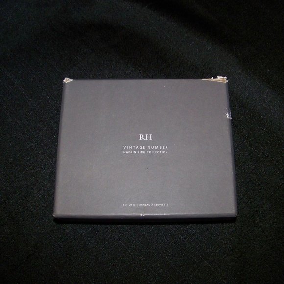 RESTORATION HARDWARE RH SET OF 8 VINTAGE NAPKIN RINGS - NEW - Picture 3 of 4